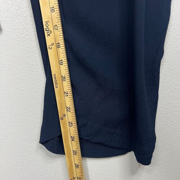 Madewell Jumpsuit Copperleaf Wrap Front‎ Navy Blue Cropped Comfy Elastic Waist 4 - Picture 13 of 16